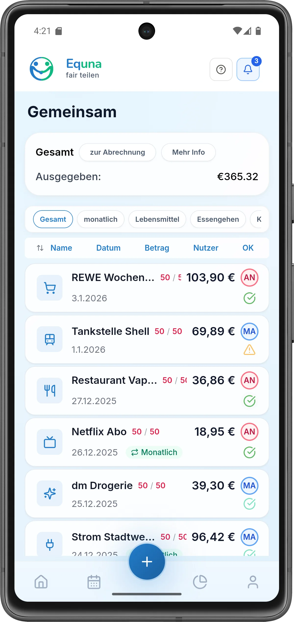 Liste prüfen